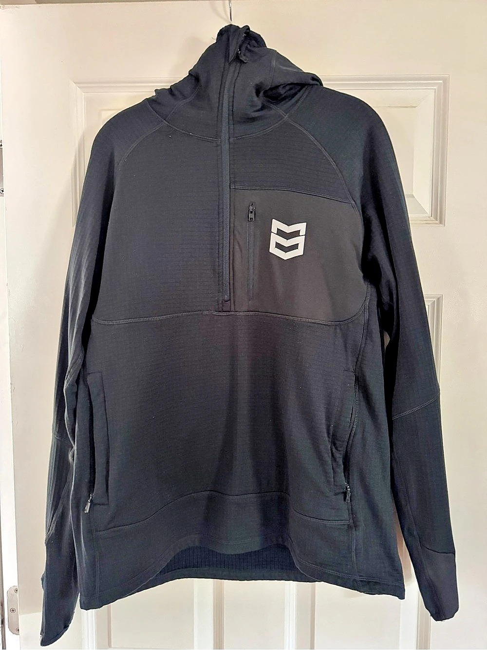 MTN OPS Geo Grid Fleece Hoodie Black Large